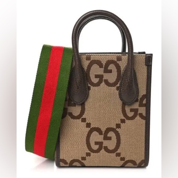 Gucci Jumbo Monogram GG Mini Tote Bag! - Picture 1 of 6